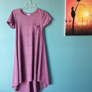 XXS Jacquard Chevron Lularoe Carly, Pink and Black